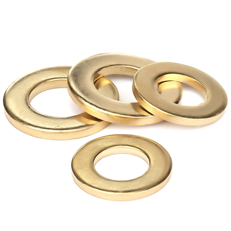 

M2 M2.5 M3 M4 M5 M6 M8 M10 M12 M14 M16 M18 M20 GB97 Brass Copper Flat Washer Plain Gasket Thickness 0.4 - 3mm