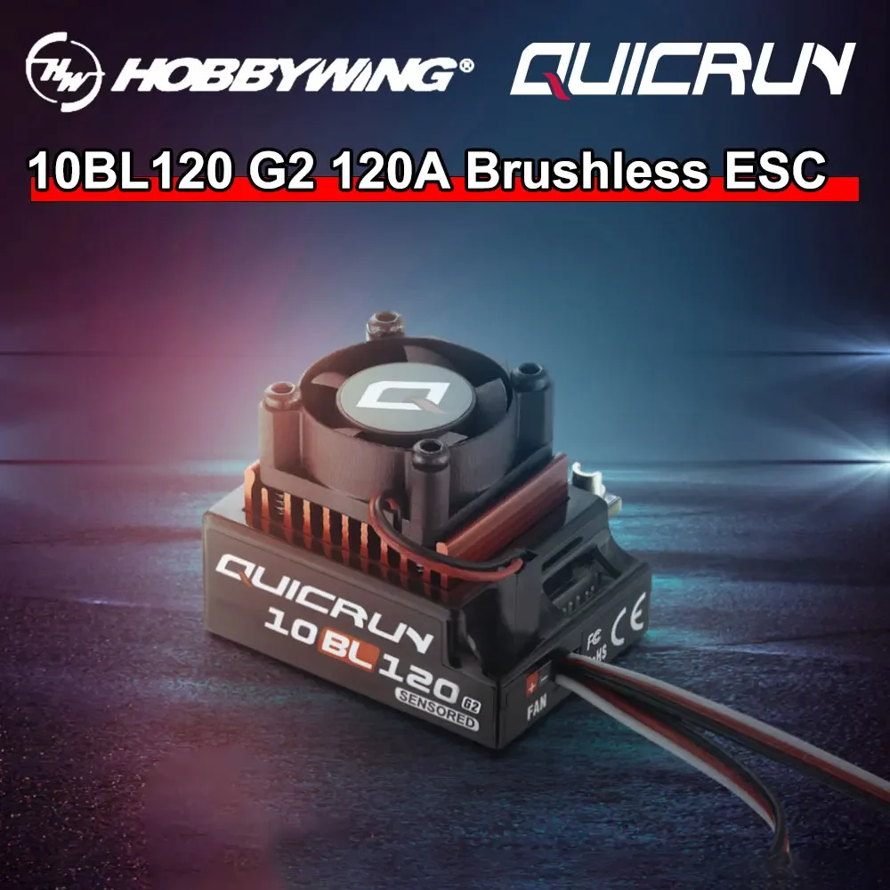 Connecteurs et câbles de l'ESC Hobbywing QuicRun 10BL120 G2 120A sans balais pour buggy
