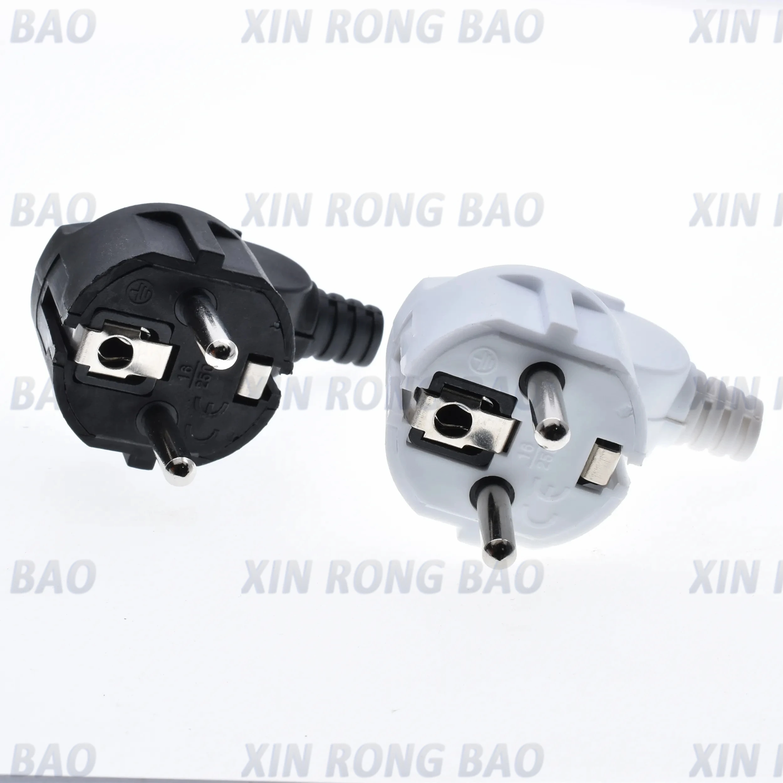 EU AC Power Adapter Socket 16A 250V Connector Cable Electrical Plug White Black korean Male Converter Adaptor Detachable Plug power adapter