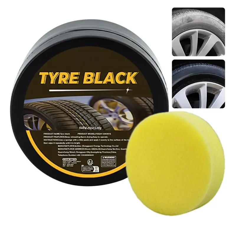 Tire Blackening Coating Wax Tire Shine Wax Brightener Car Polish Dressing Paste Wheel Shine Protectant