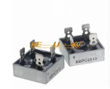

Free shipping 2 pcs KBPC2510 puente rectificador 25A 1000 V multicomp