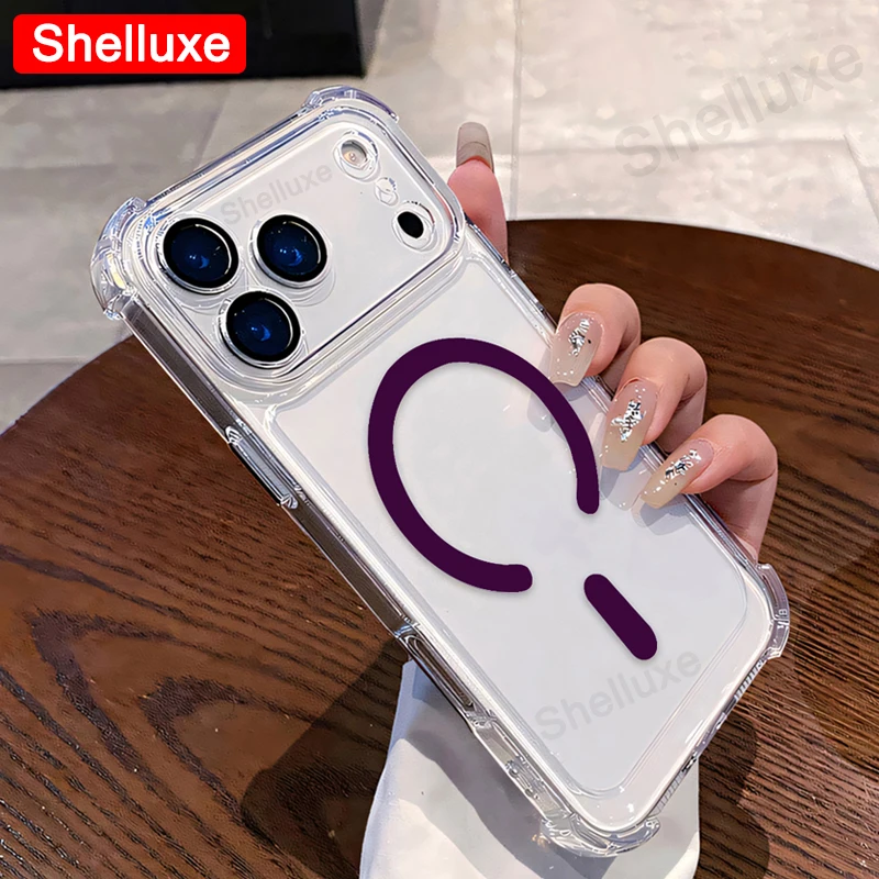 Transparent Armour Magnetic Case - Luxury Corners Protector Cover