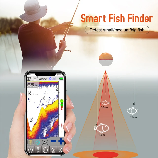 Wireless BT Smart Fish Finder Portable Sonar Fishfinder for Kayak Boat  Fishing - AliExpress