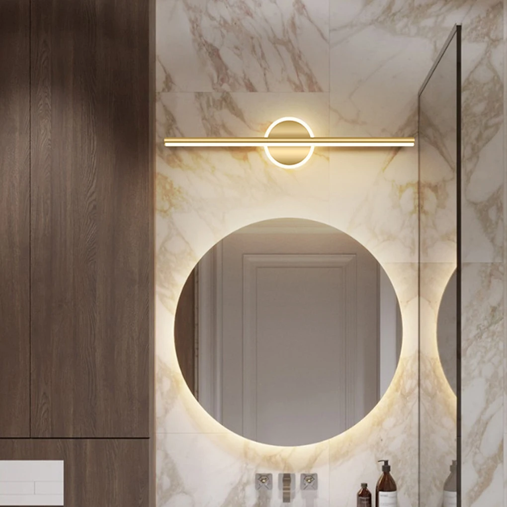 

Gold Metal Made Mirror Light Durable And Impact-resistant For Makeup And Wall Decor Mirror Lamp