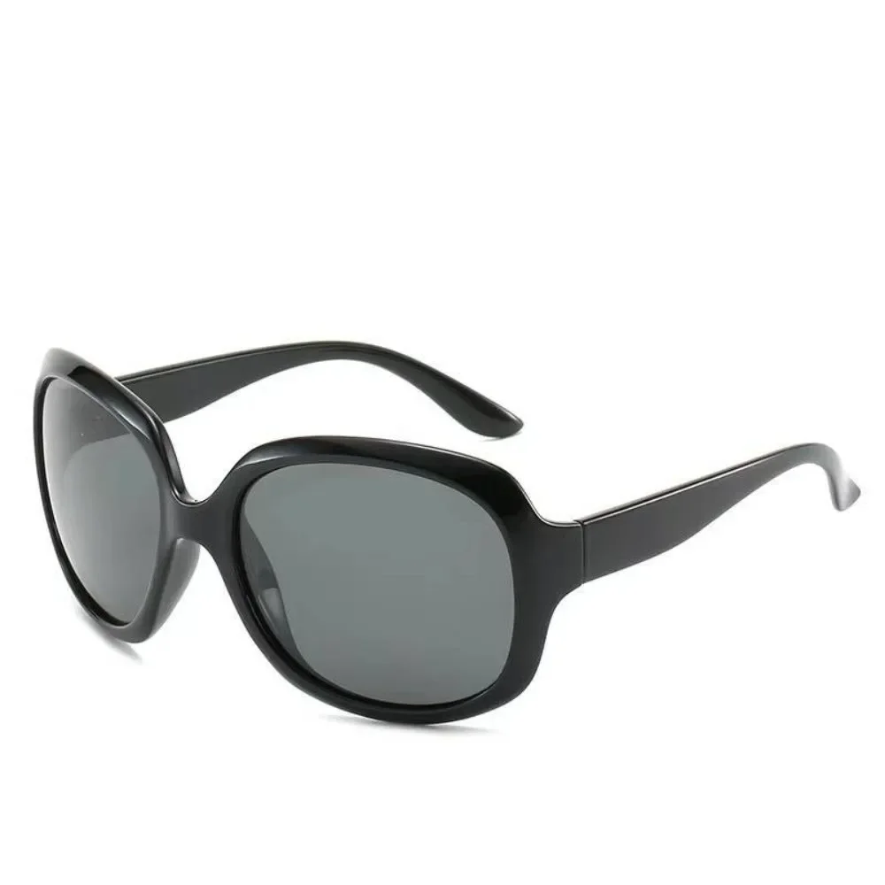 Chic Oversized Square UV400 Sunglasses with Elliptical Frame