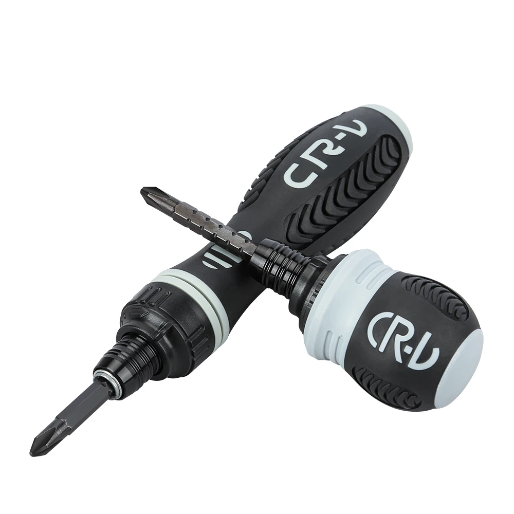 Dualpurpose Ratchet Screwdriver Crv High Quality Steel Screwdrivers