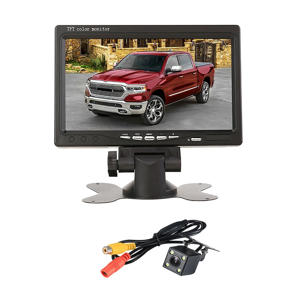 7 polegada monitor do carro 12v tft lcd tela pal ntsc monitor do carro