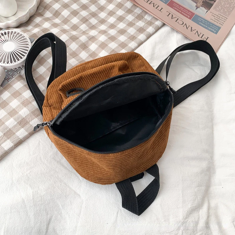 5PCS Mini Backpack Ladies Cute Commuter Student Everything Backpack Solid Color Large Capacity Travel Bag Wholesale