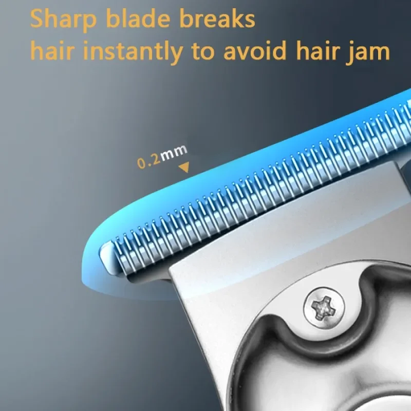 Kemei Professional Hair Trimmer Cordless Rechargeable Edgers Clipper Electric Hair Cutting Kit LCD Display Beard Shaver for Men