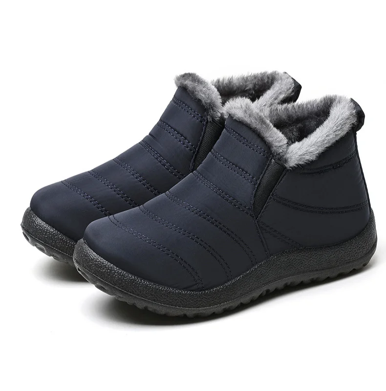 Männer Stiefel 2025, Winter Schuhe Für Mann Warm Halten Winter Stiefel Casual Pelz Botas Para Hombre Slip Auf Schnee Stiefel knöchel Männer der Schuhe – Detail 12