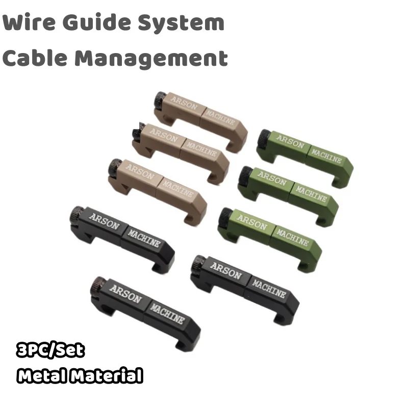 Tactical Arson Machine Cable Management MLOK WireGuide System For M300 M600 PEQ Flashlight Switch Cable Clip wire guide