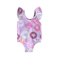 Toddler Girl Swimsuit Swimwear Ruffle Sleeveless Baby Girl Bathing Suit Beachwear 5