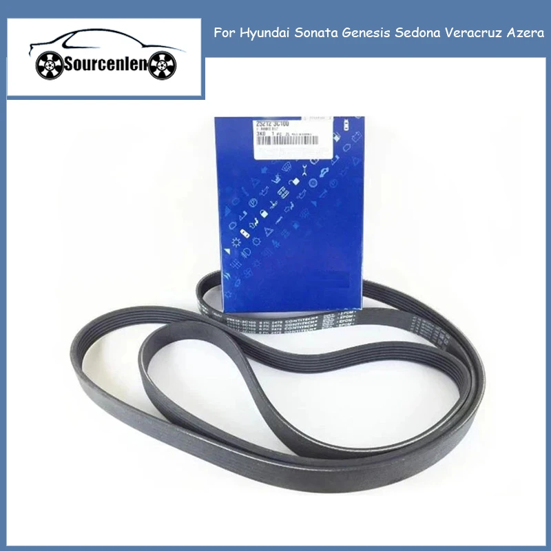 Brand New Genuine V Belt (Serpentine) OEM 252123C100 6PK2475 for