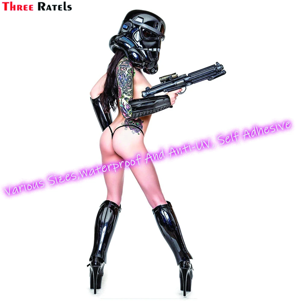 

Three Ratels M223 Dark Storm Sexy Girl Trooper Sticker For Laptop Luggage Skateboard Decoration Vinyl Material