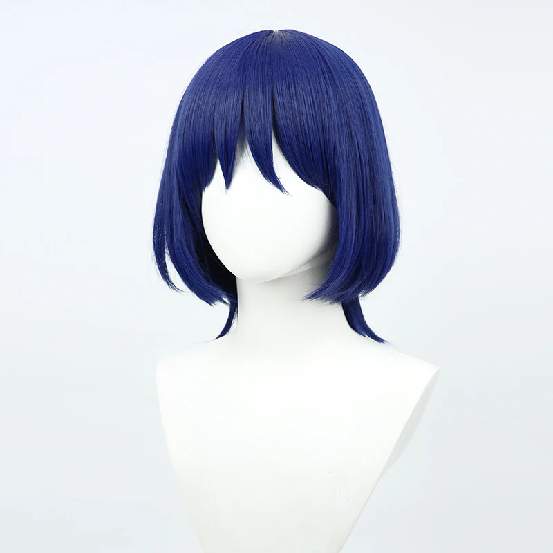 

Genshin Impact Scaramouche Cosplay Dark blue Hair Anime Wig