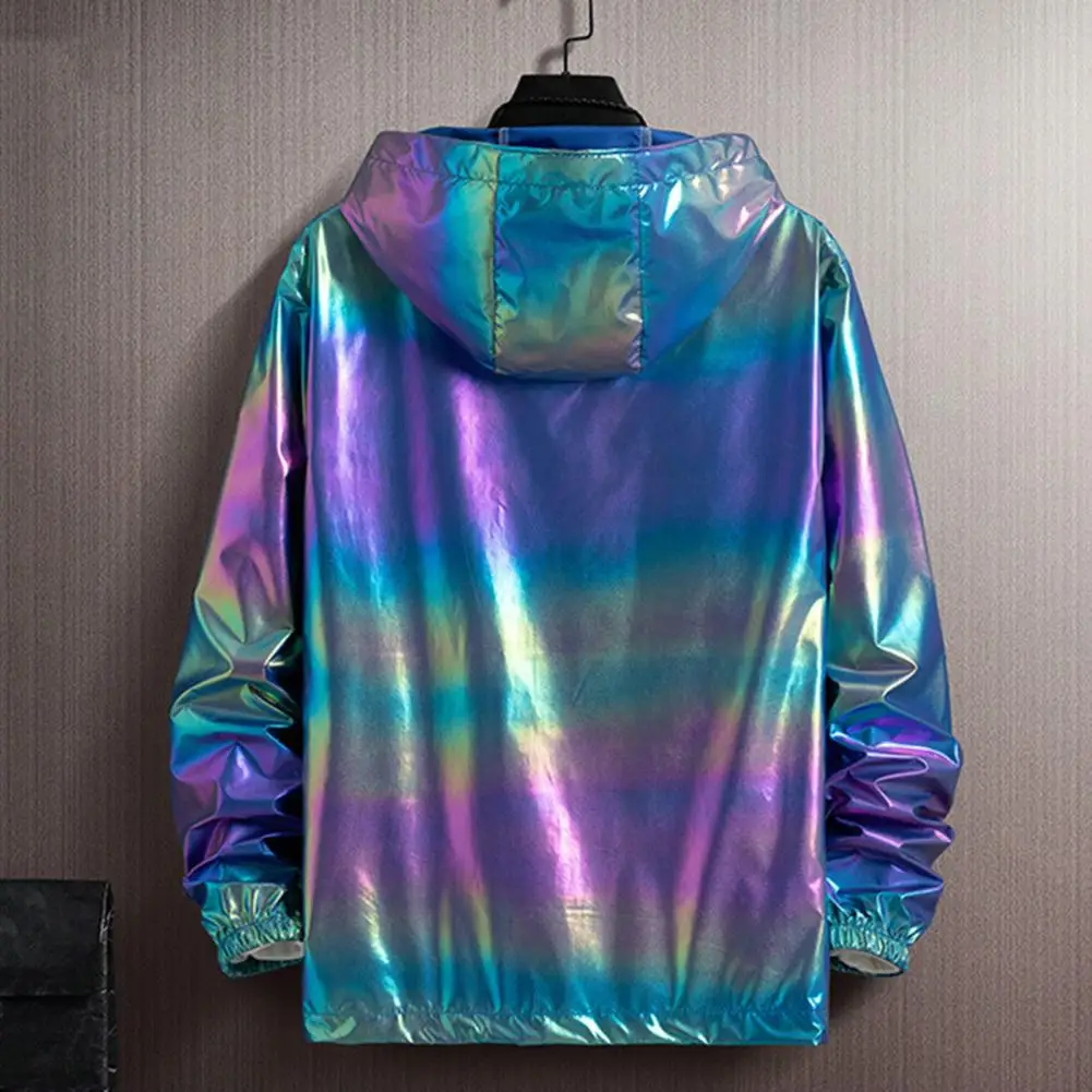 Summer Colorful Shiny Sunscreen Jacket for Men and Women Couples Thin Breathable Large Size women sunscreen hat