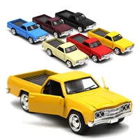 ⁦مجسم شاحنة بيك اب شيفروليه كلاسيك عتيقة بطول 13 سم | Vintage Chevrolet Pickup Truck Diecast Metal Model Car 13cm⁩ - الصورة ⁦4⁩