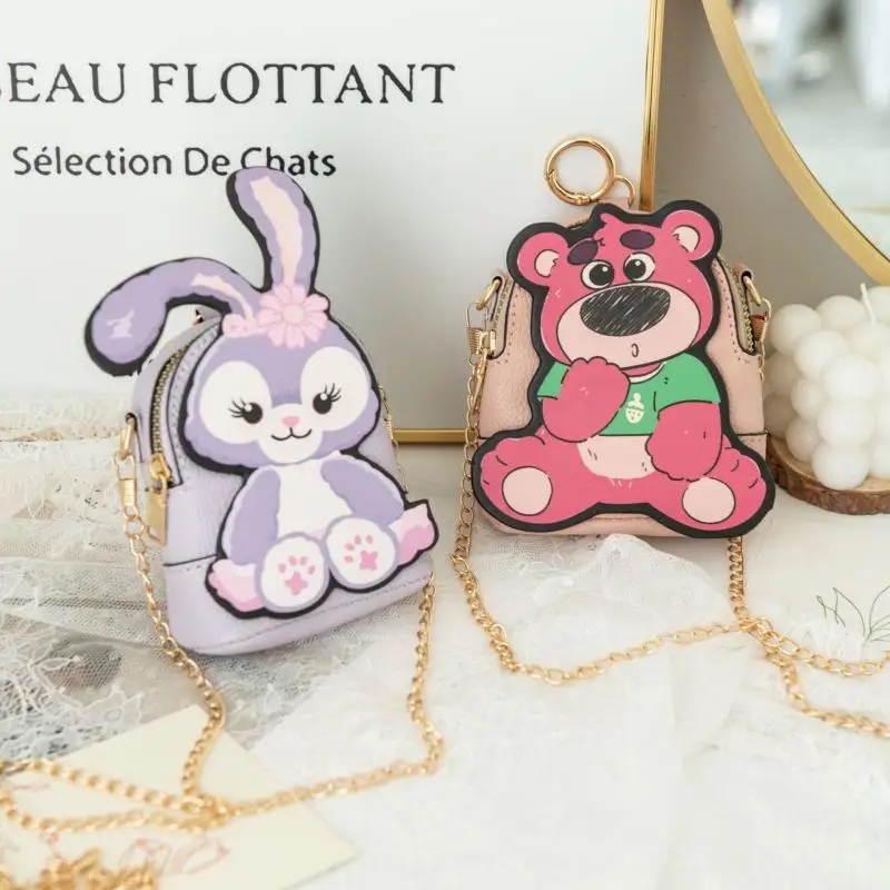 

Kawaii Miniso Lotso Stellalou Cell Phone Coin Purse Clutch Fashion Crossbody Mini Coin Key Handheld Small Wallet Portable Cute