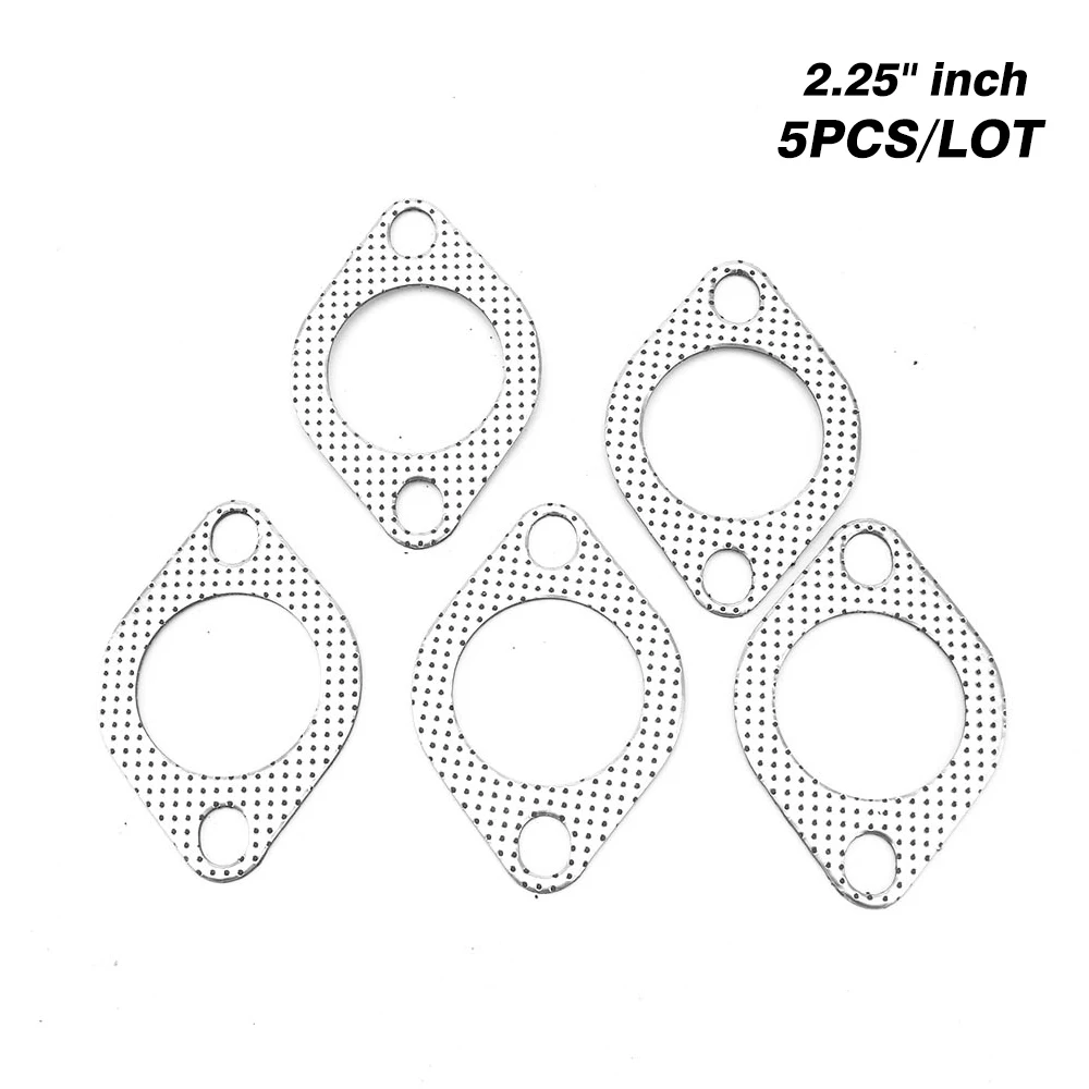 CNSPEED Aluminum 2.25 inch 56mm Car Engine Exhaust Gasket Downpipe Flange Universal Exhaust Pipe Gasket 5pcs/Lot