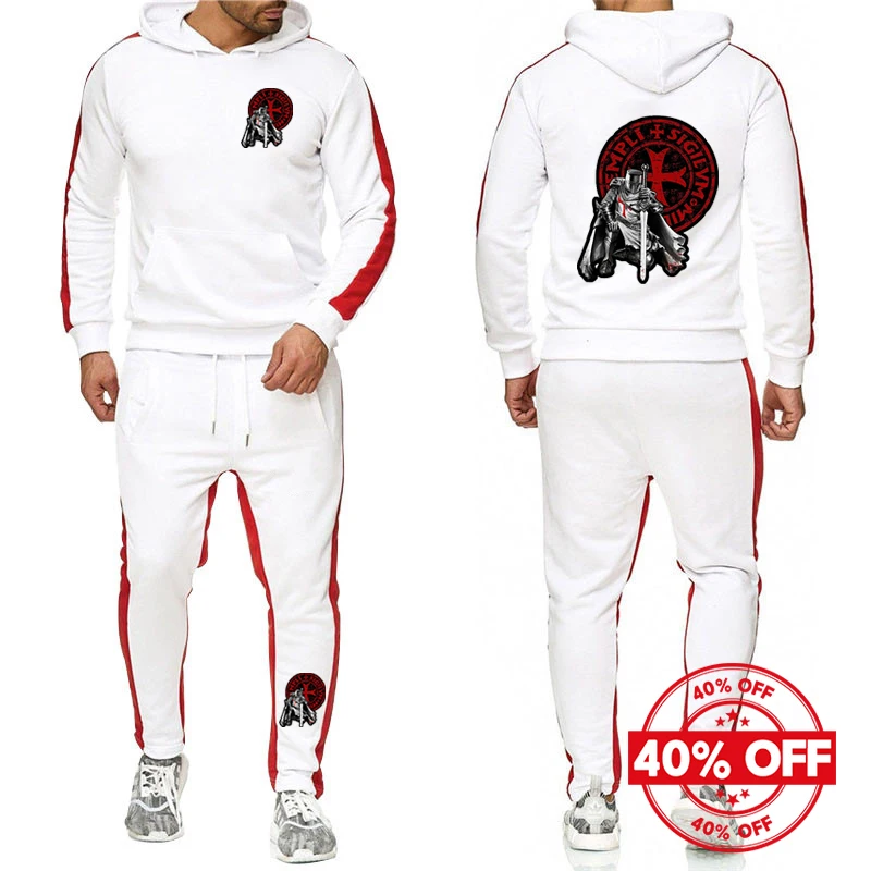 Mens Knights Templar Hoodies and Sports Pants Suits