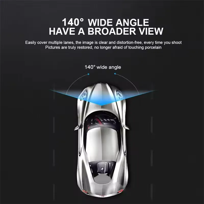 3 Camera Car DVR Mini 1080P Inside Vehicle Dash Cam Three Channel DVRs Recorder Video Registrator Mini Dashcam Camcorder