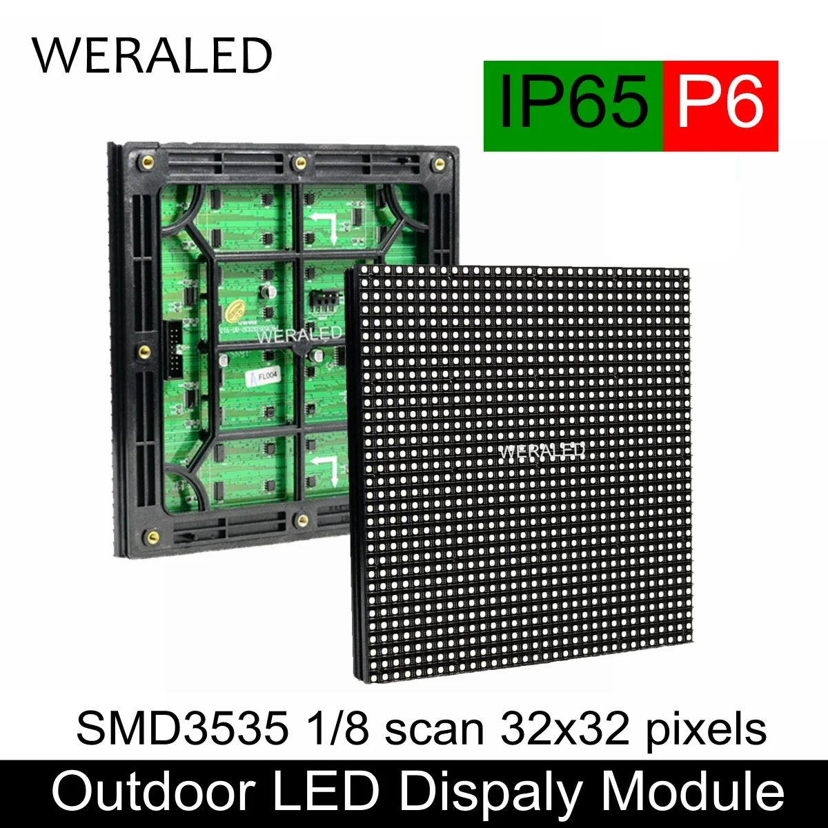 

Outdoor P6 Full Color 3-IN-1 LED Module 192x192mm Video Panel 32*32 Pixels