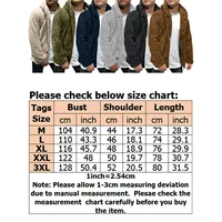 Coat Fluffy Fleece Thick Warm Windbreaker Jacket Long Sleeve Hooded Coat Plush Buttons Closure Thicken Warm Men Coat Outerwear - Image 6