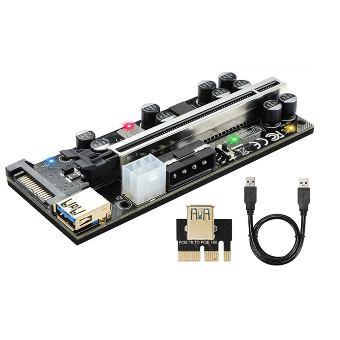 

1 компл. PCI-E 1X к 16X видеокарта удлинитель V009S PRO PCI-E 1X к 16X видеокарта к проводной карте