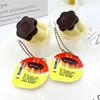Squishy NEW Fidget Toy Novelty Pudding Squeeze Decompress Toy Keychain Cute Stress Relief Toys Backpack Pendant Kids Adults Gift 3