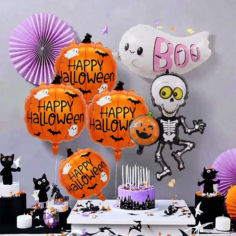 Inflatable Halloween Balloons for Spooky Party Bar Mall Scene Decoration Holiday Event Props for Haunted House Atmosphere Use