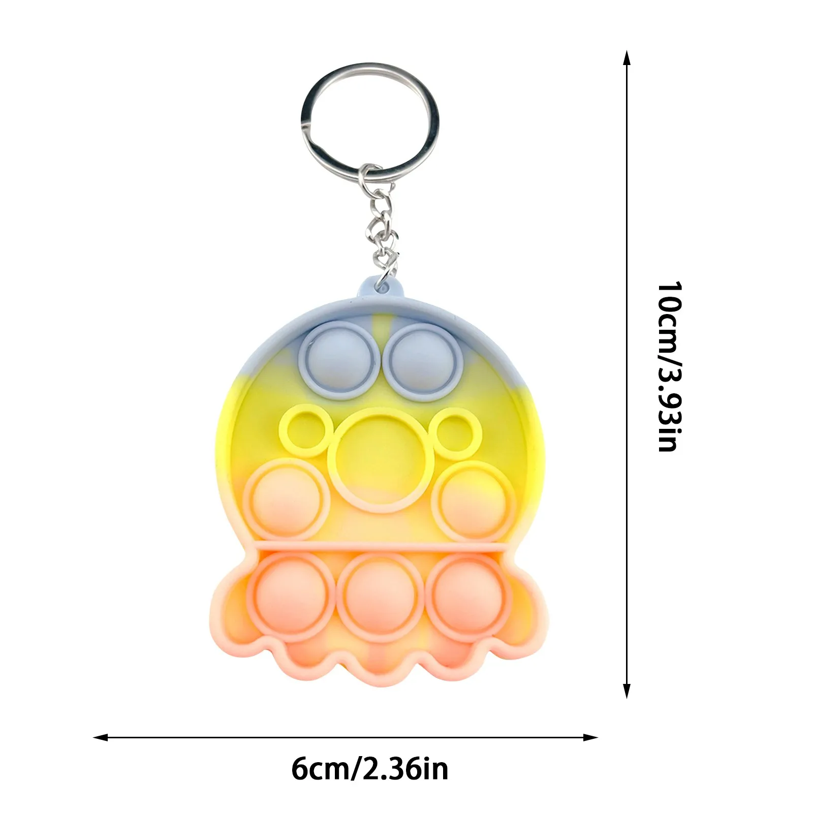 Mini Pops Simple Dimple Keychain Its Push Bubble Anxiety Sensory Fidget Toy Anti Stress Relief For Autism Adults Key Chain Toys squishy mesh ball Squeeze Toys