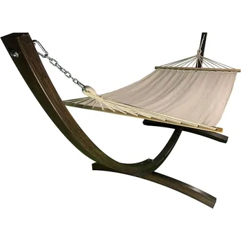 12ft Wooden Arc Hammock Set 1