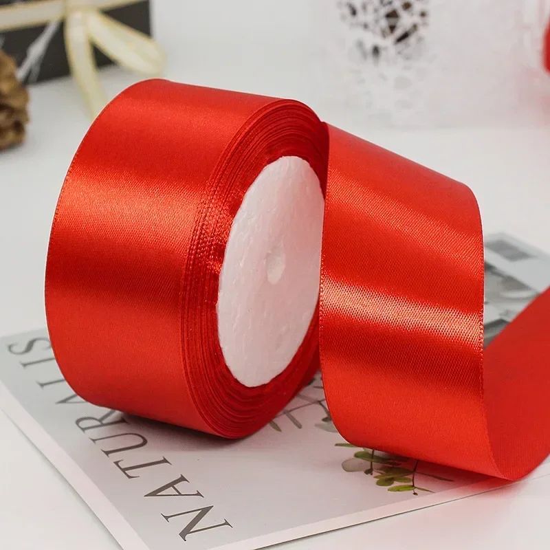 Rotolo Di Nastro Di Raso Double Face 5,1 Cm X 22,8 M – Colore Tinta Unita, Per Confezioni Regalo, Artigianato, Decorazioni Nozze E Fai-da-Te