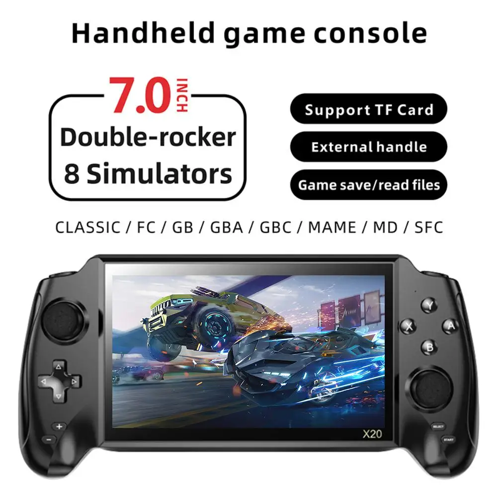 

Game Machine Handheld Nostalgia Retro Two-player Game 8 Simulators 5.5 Inch Large Screen Support For Downloading Games