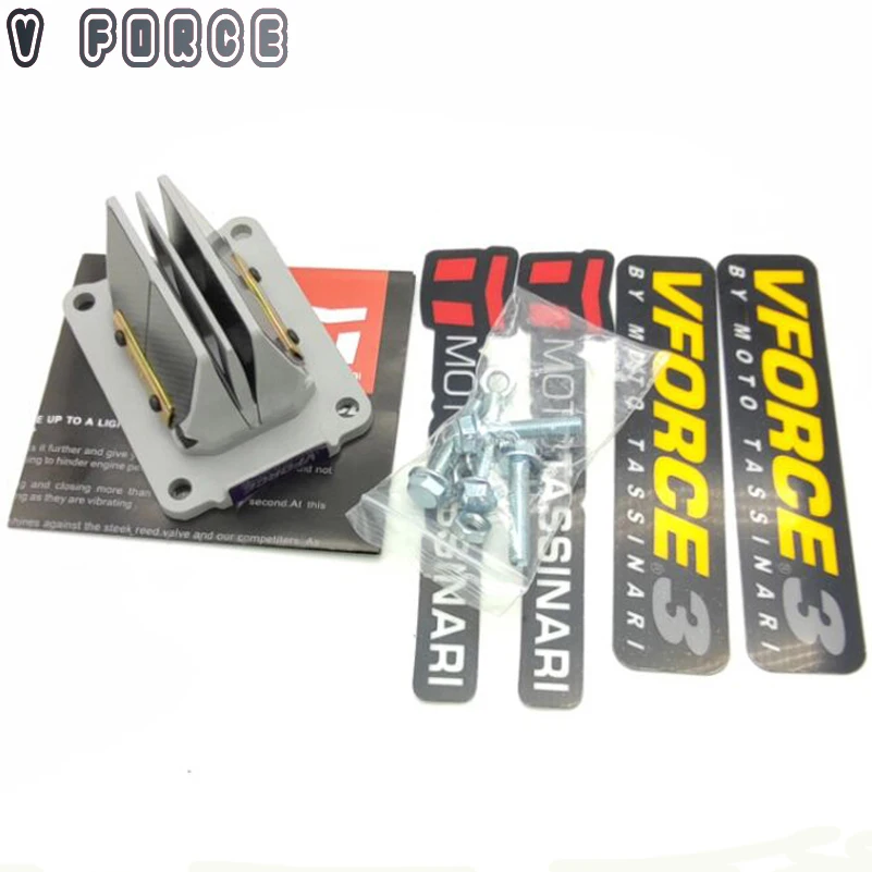 Motorcycle Reed Valve For Honda cr125r nsr125 1987-2000 2002 Reed Valve Cage System V Force CR NSR 125 Motos V-Force Delta 2 NSR125 CR125 Reed Valve