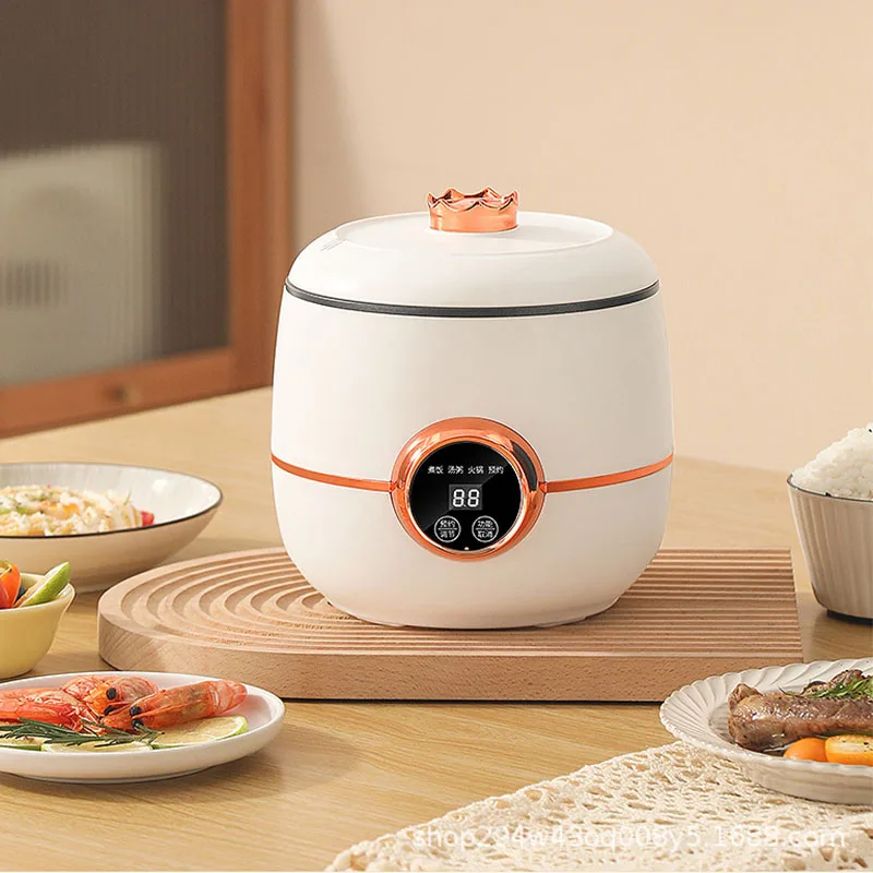 1.8L Mini Rice Cooker Cooking Pot Multifunctional Lunch Box Rice Cookers Hotpot Non-stick Electric Skillet Food Steamer 220V