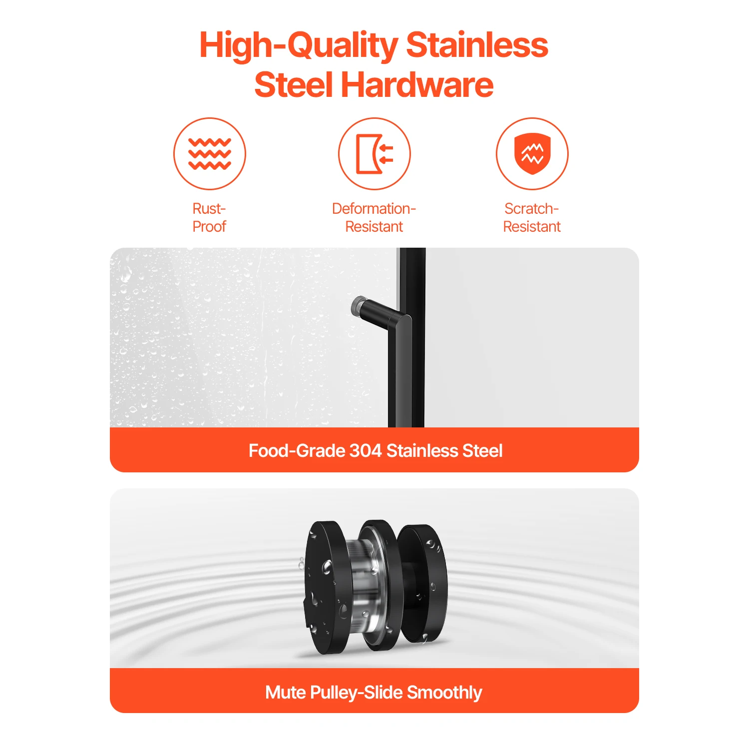 Frameless Sliding Bathtub Door Glass Shower Enclosure