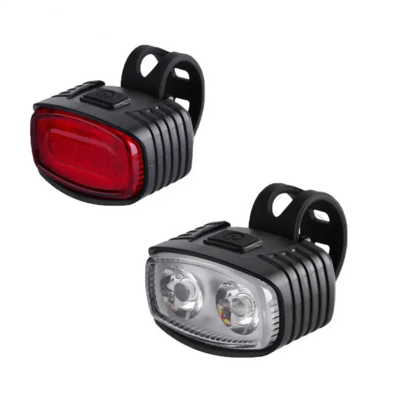 

Safety Lamp Anti-skid Waterproof Usb Rechargeable 3 Light Mode Abs Material Mountain Bike Lamp Night Riding Head Lamp Convenient