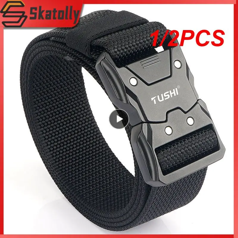 

1/2PCS Waistband Military Army Style Combat Belts Outdoor Training Pants Strap Tools Multifunctional Quick Release Buckle