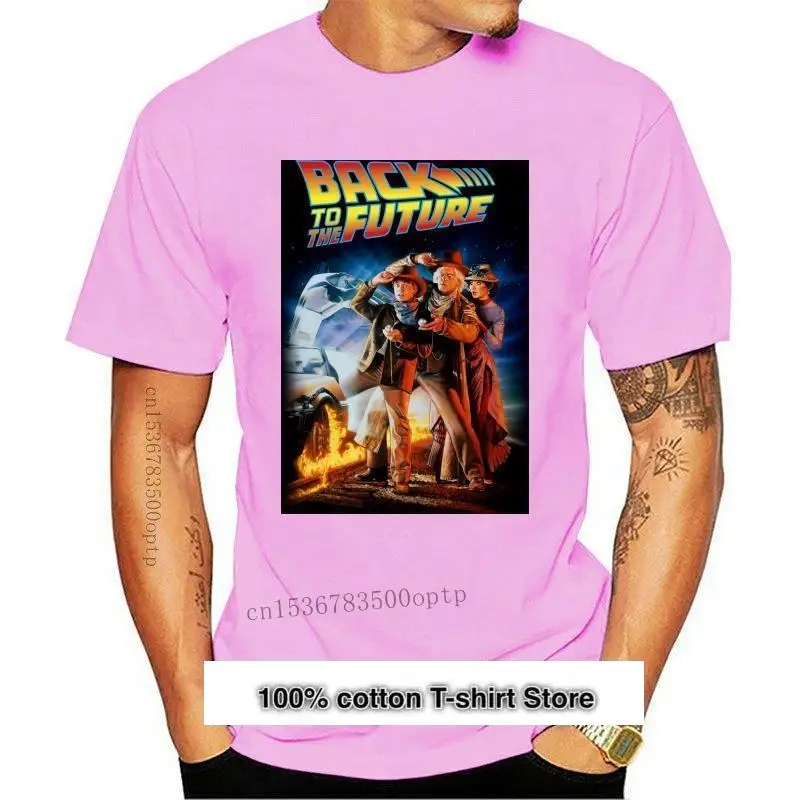 Camiseta de BACK TO THE FUTURE para hombre 100% algodón película nueva |