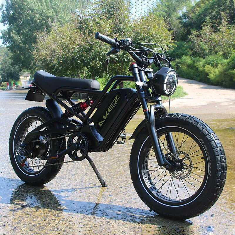 1500W Motor Fat Tire Electric Bicycle 52V 25Ah Removable Battery Adults Snow Riding Electric Bike Electric Bicycle