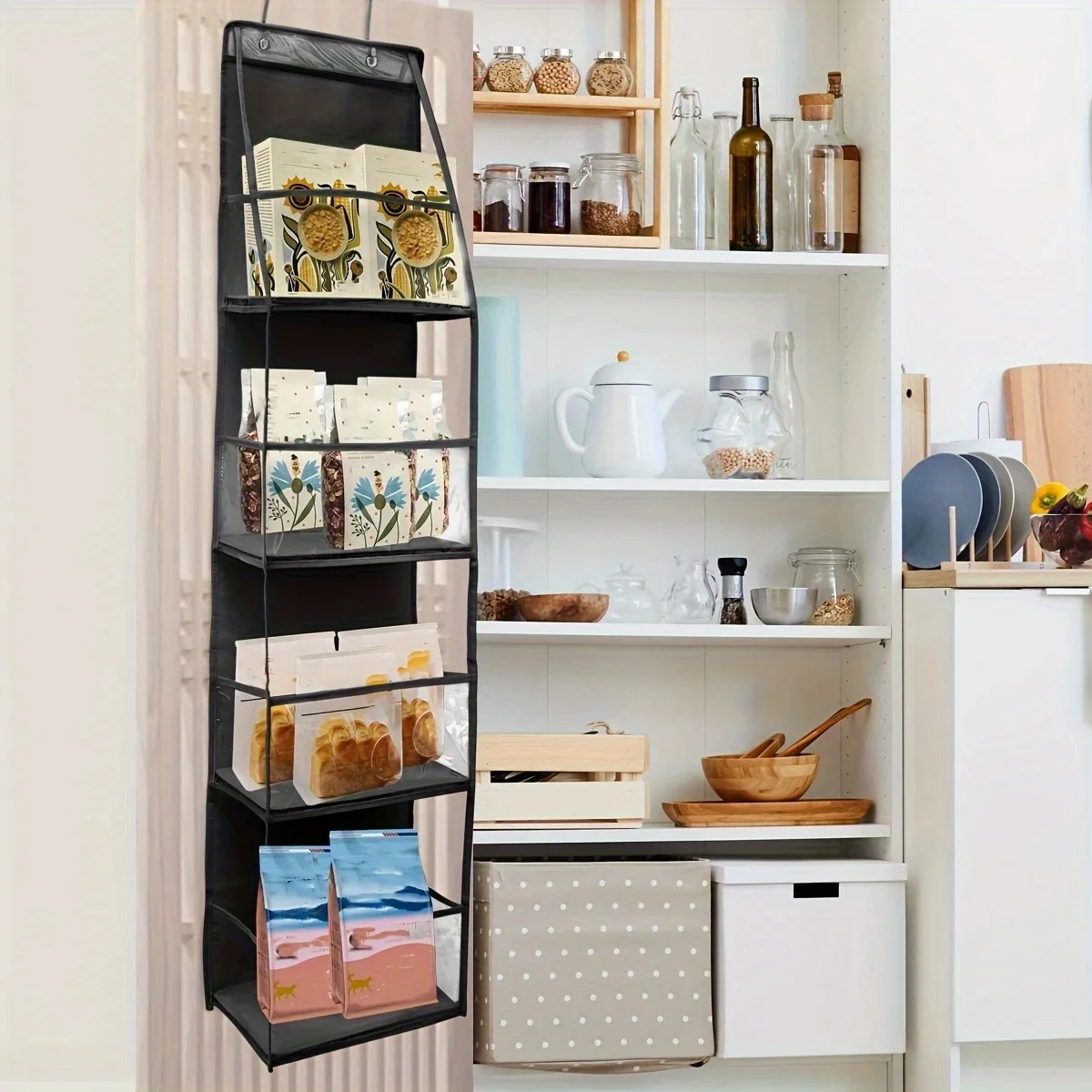 Foldable Hanging Storage Bag Organizer for Bathroom Closet