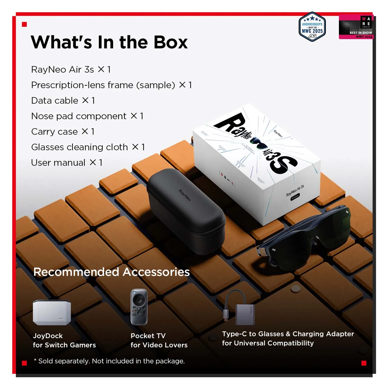 【完品】RayNeo Air 3S Pro + Google Pocket TV Cinema Unleashed: Air 3s Pro + Pocket TV – RayNeo