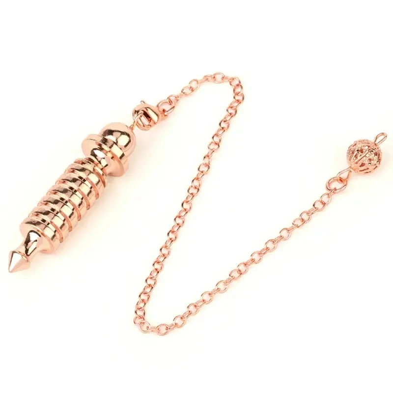 Luxurious Gold Metal Isis Pendulum for Professional Divination and Dowsing Practices