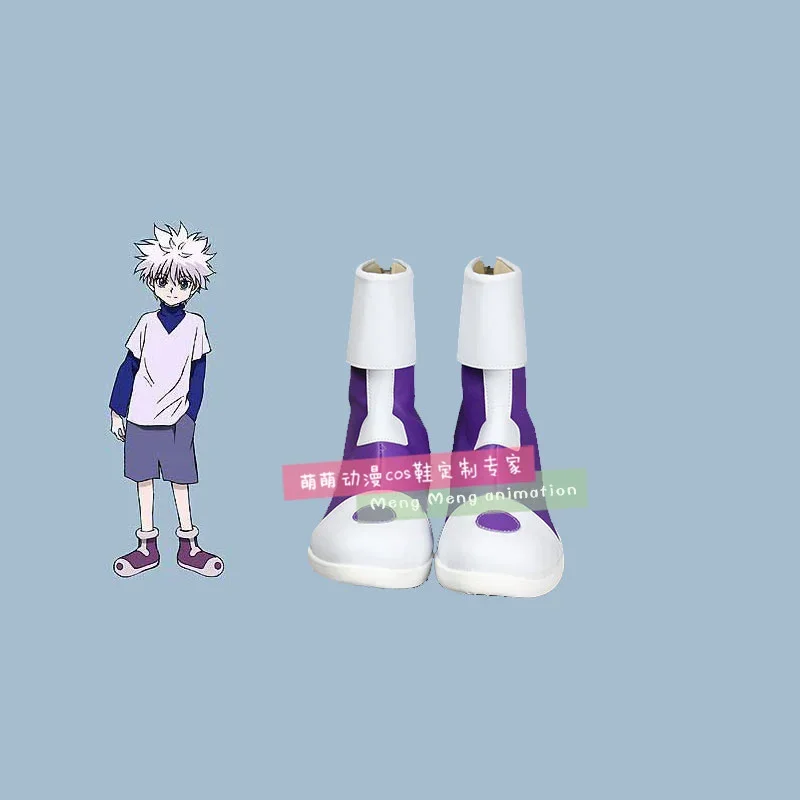 

Hunter x Hunter cosplay shoes Killua Zoldyck cosplay shoes costume boots for adult Halloween props custom made