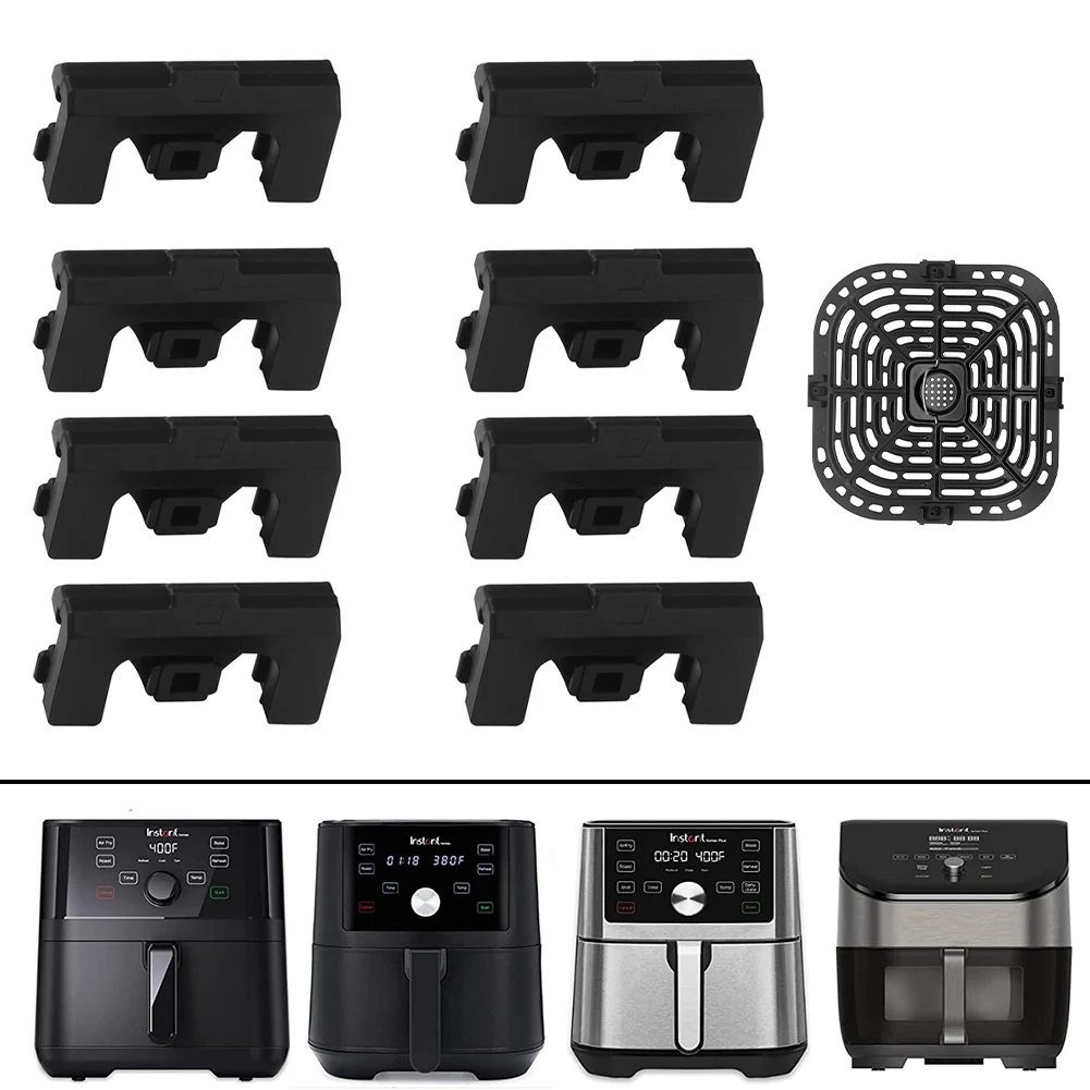 Pies de silicona para freír para comedor y Bar, pequeños electrodomésticos, accesorio de hoja de vapor, freidora de aire
