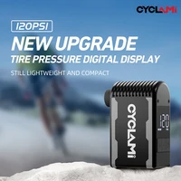 CYCLAMI 120PSI אופניים ניידים משאבת אוויר חשמלית Schrader Presta Valve Road MINI מדחס מהיר לאופניים Schrader Presta Tire A2S 5