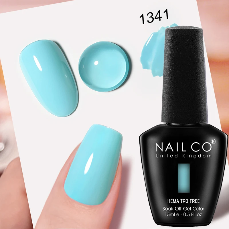 NAILCO Premium Soft Color Gel Polish - Vibrant Semi-Permanent Varnish, HEMA & TPO Free