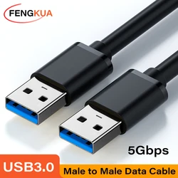 High-Speed USB 3.0 Male-to-Male Data Extension Cable - 5Gbps Fast Transfer for Computers, Laptops, Hard Drives, and TVs (USB 3.0 Cable)