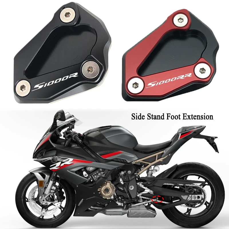 

S1000RR Kickstand Kick Side Stand Extension Foot Plate Pad Support For BMW S1000R S1000 R RR 1000R 1000RR 2019-2022 2020 2021